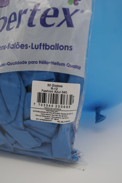 Fashion Azul 12" (Bolsa 50pzs) Sempertex