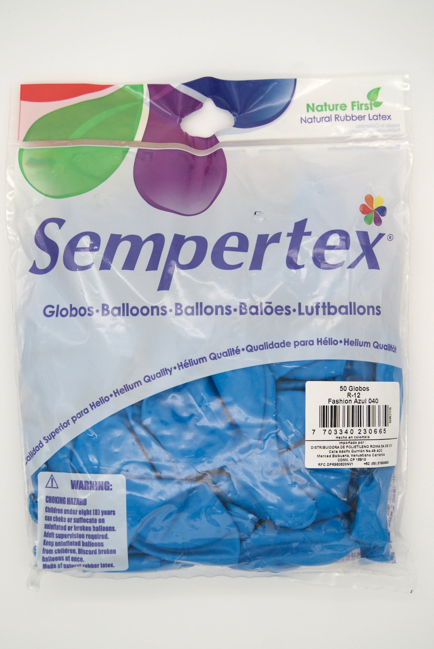 Fashion Azul 12" (Bolsa 50pzs) Sempertex