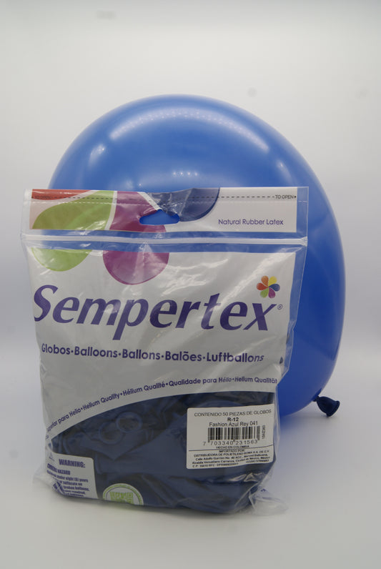 Fashion Azul Rey 12" (Bolsa 50pzs) Sempertex