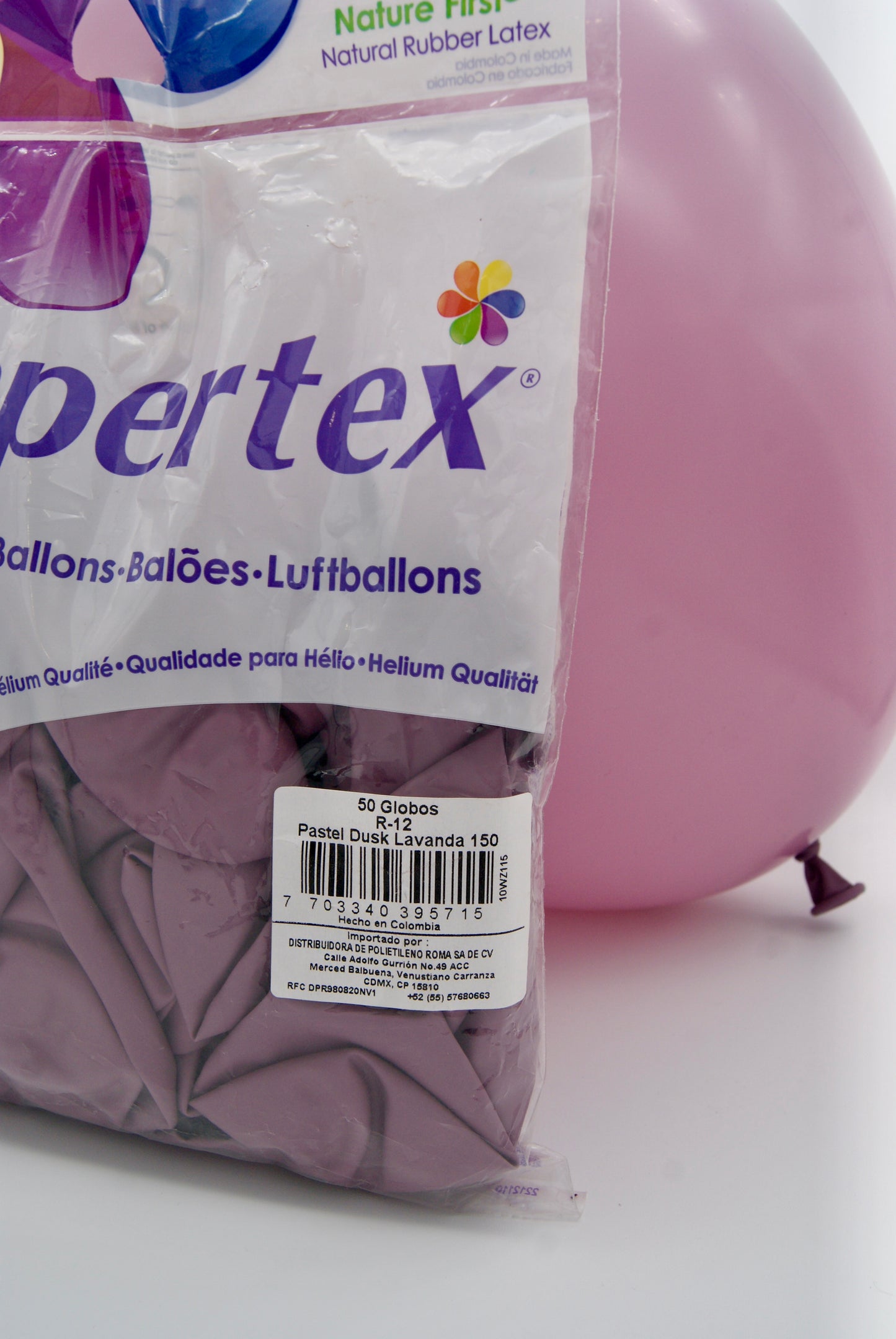 Pastel Dusk Lavanda 12" (Bolsa 50pzs) Sempertex