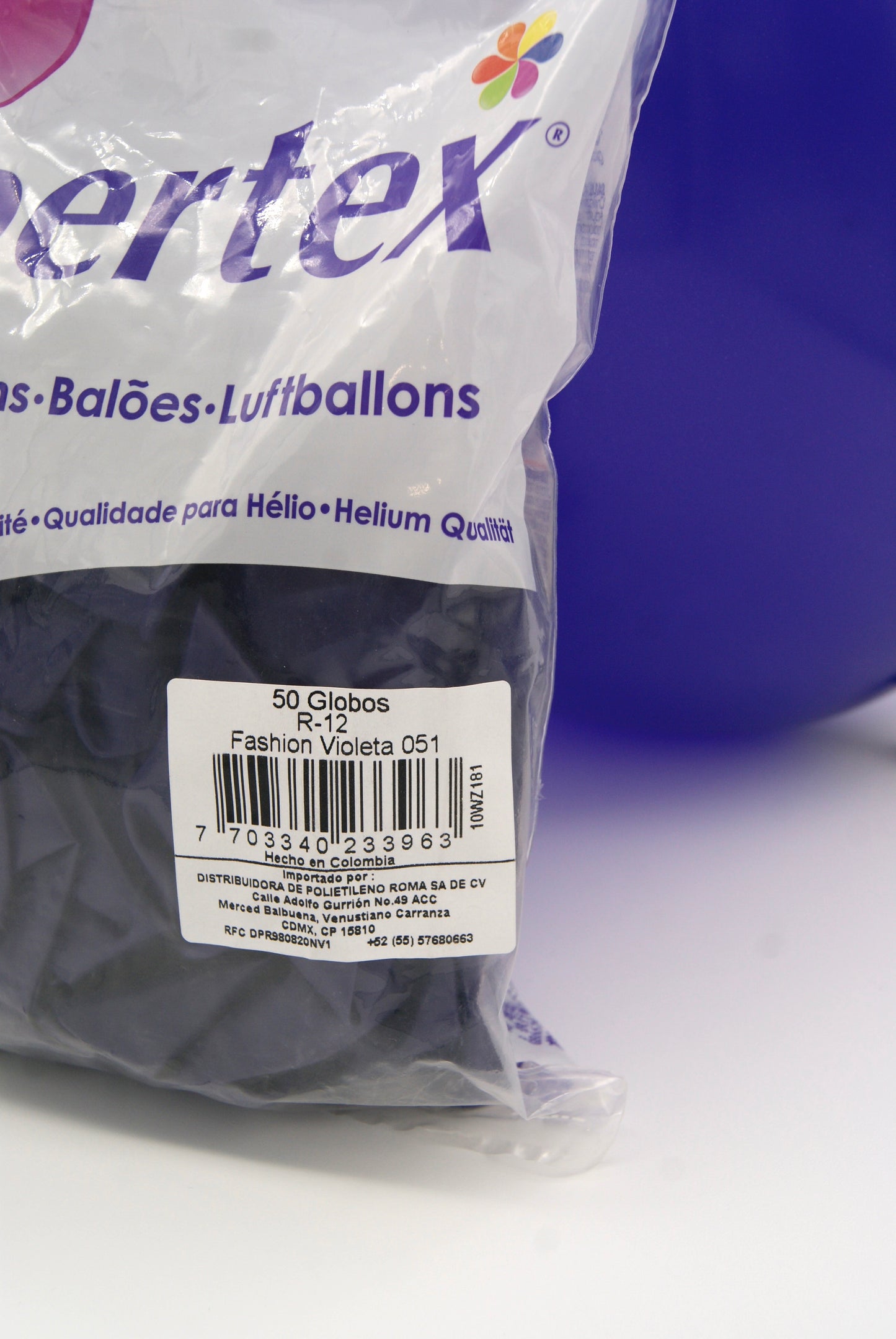 Fashion Violeta 12" (Bolsa 50pzs) Sempertex