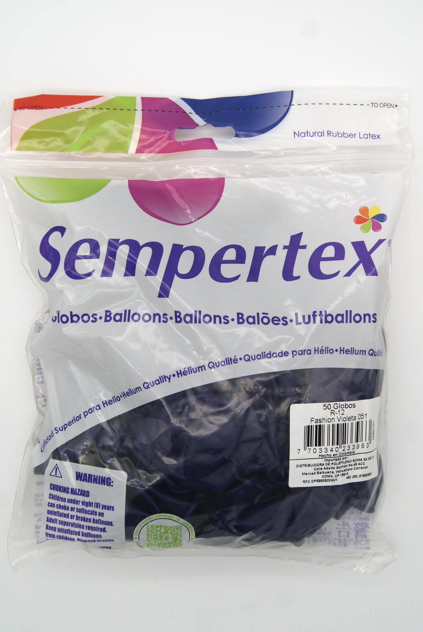 Fashion Violeta 12" (Bolsa 50pzs) Sempertex