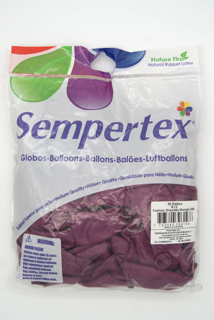 Fashion Orquidea Morada 12" (Bolsa 50pzs) Sempertex