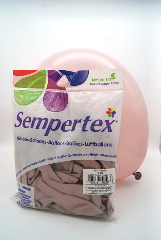 Pastel Dusk Rosa 12" (Bolsa 50pzs) Sempertex