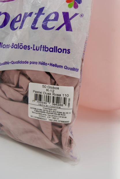 Pastel Dusk Rosa 12" (Bolsa 50pzs) Sempertex