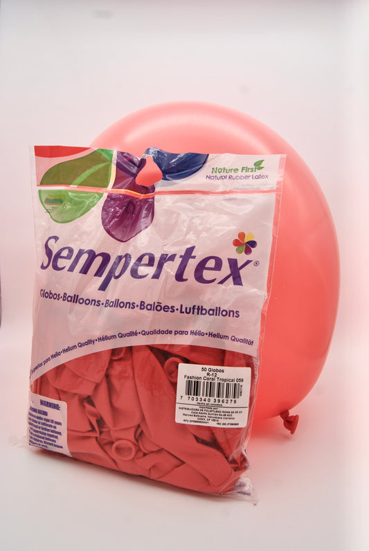 Fashion Coral Tropical 12" (Bolsa 50pzs) Sempertex