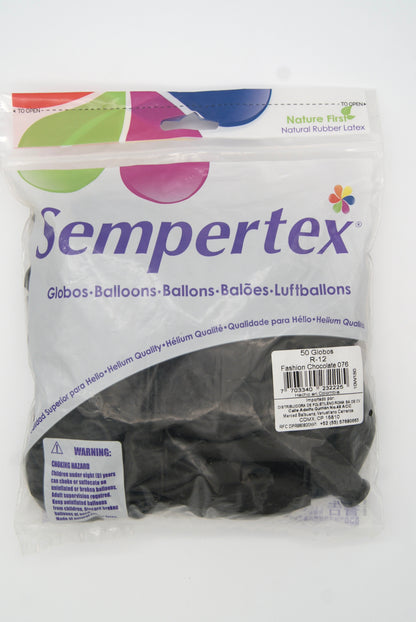 Fashion Chocolate 12" (Bolsa 50pzs) Sempertex