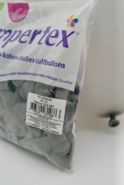 Fashion Gris 12" (Bolsa 50pzs) Sempertex