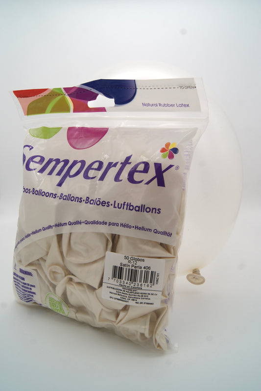 Satín Perla 12" (Bolsa 50pzs) Sempertex