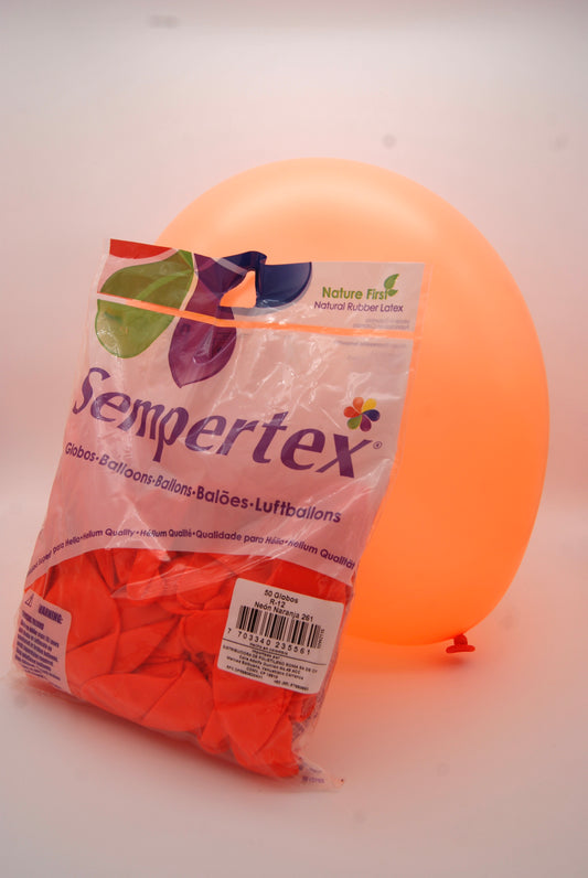 Neon Naranja 12" (Bolsa 50pzs) Sempertex