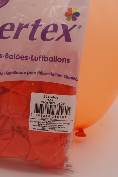 Neon Naranja 12" (Bolsa 50pzs) Sempertex