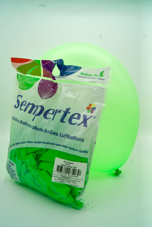 Neon Verde 12" (Bolsa 50pzs) Sempertex