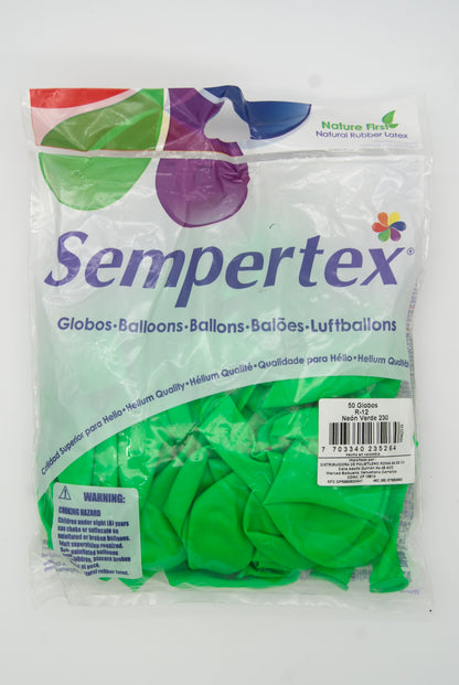 Neon Verde 12" (Bolsa 50pzs) Sempertex
