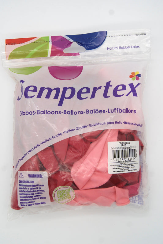 Fashion Rosa Silvestre 12" (Bolsa 50pzs) Sempertex