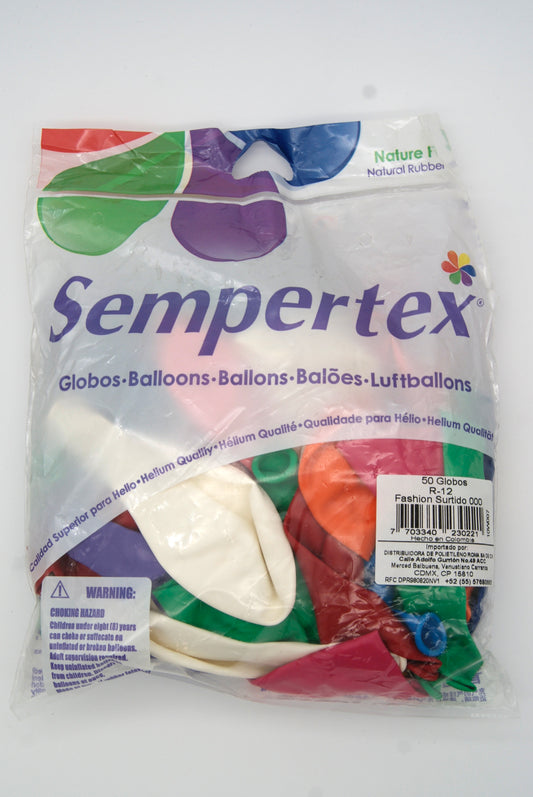 Fashion Surtido 12" (Bolsa 50pzs) Sempertex