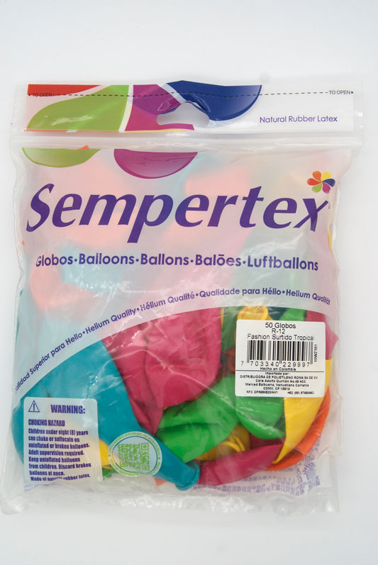 Fashion Surtido Tropical 12" (Bolsa 50pzs) Sempertex
