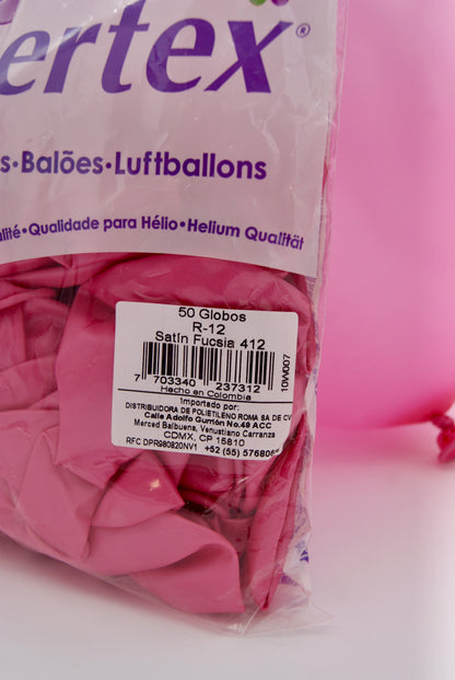 Satín Fucsia 12" (Bolsa 50pzs) Sempertex