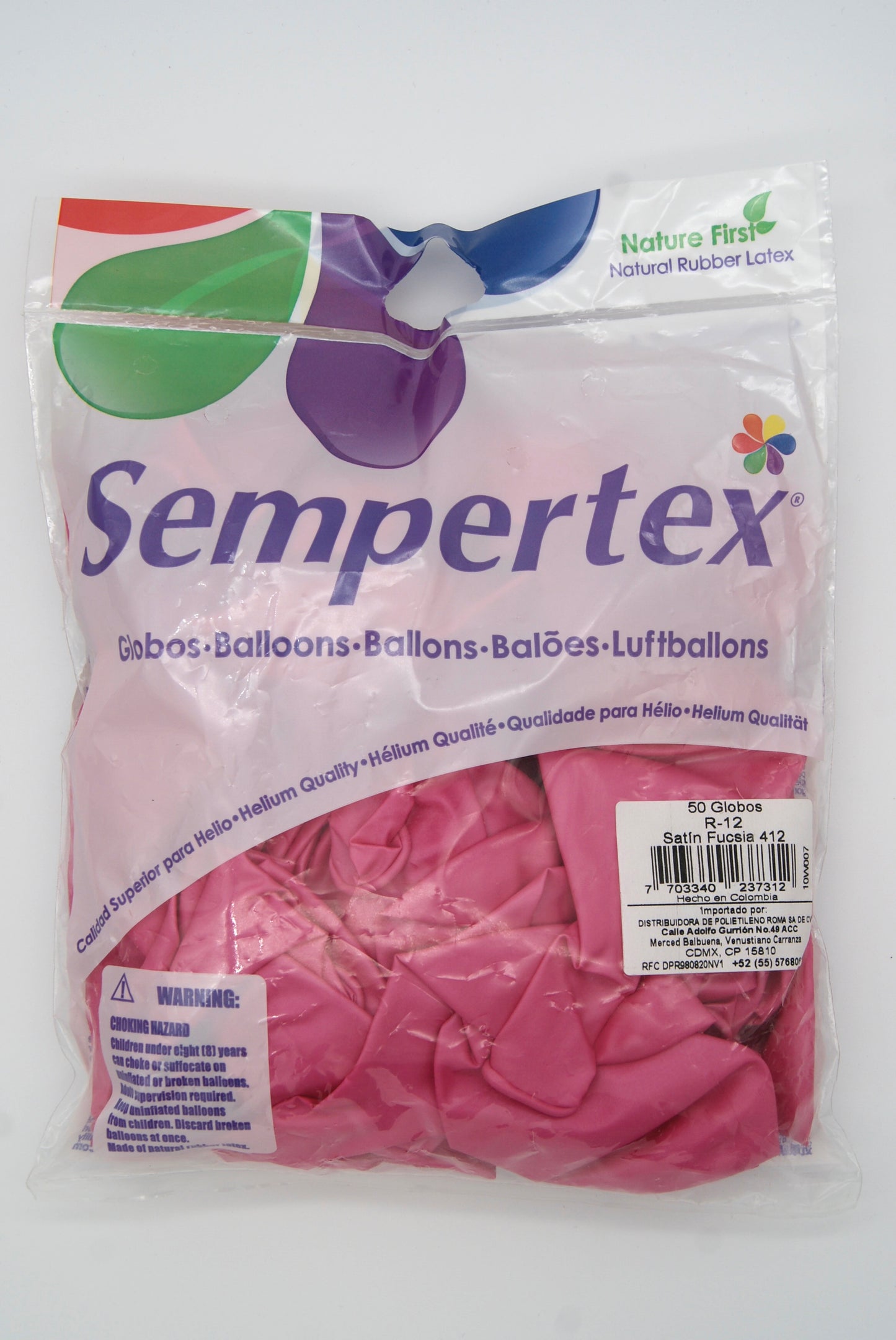 Satín Fucsia 12" (Bolsa 50pzs) Sempertex
