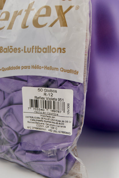 Reflex Violeta 12" (Bolsa 50pzs) Sempertex