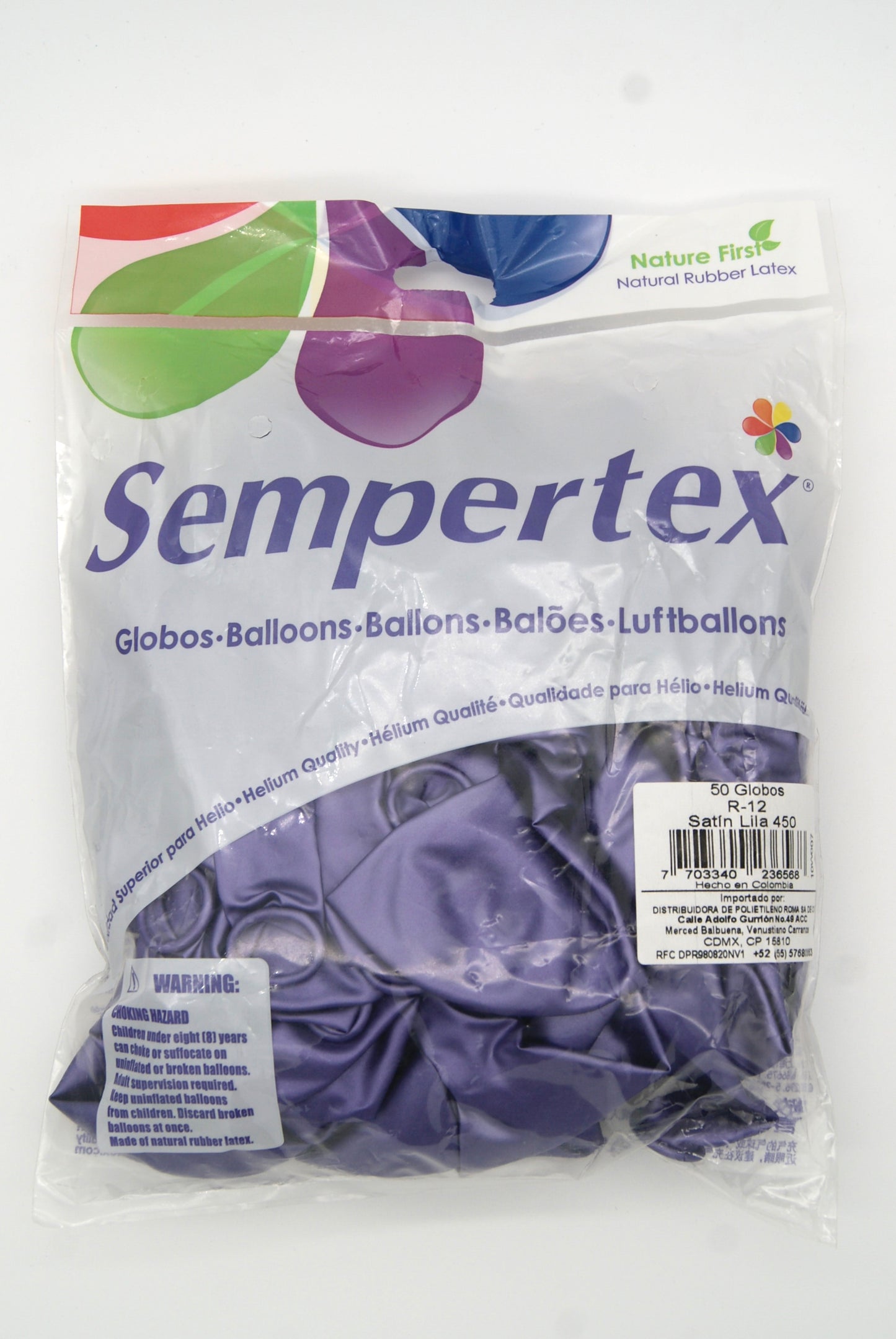 Satín Lila 12" (Bolsa 50pzs) Sempertex