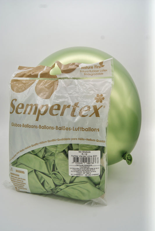 Reflex Verde Lima 12" (Bolsa 50pzs) Sempertex