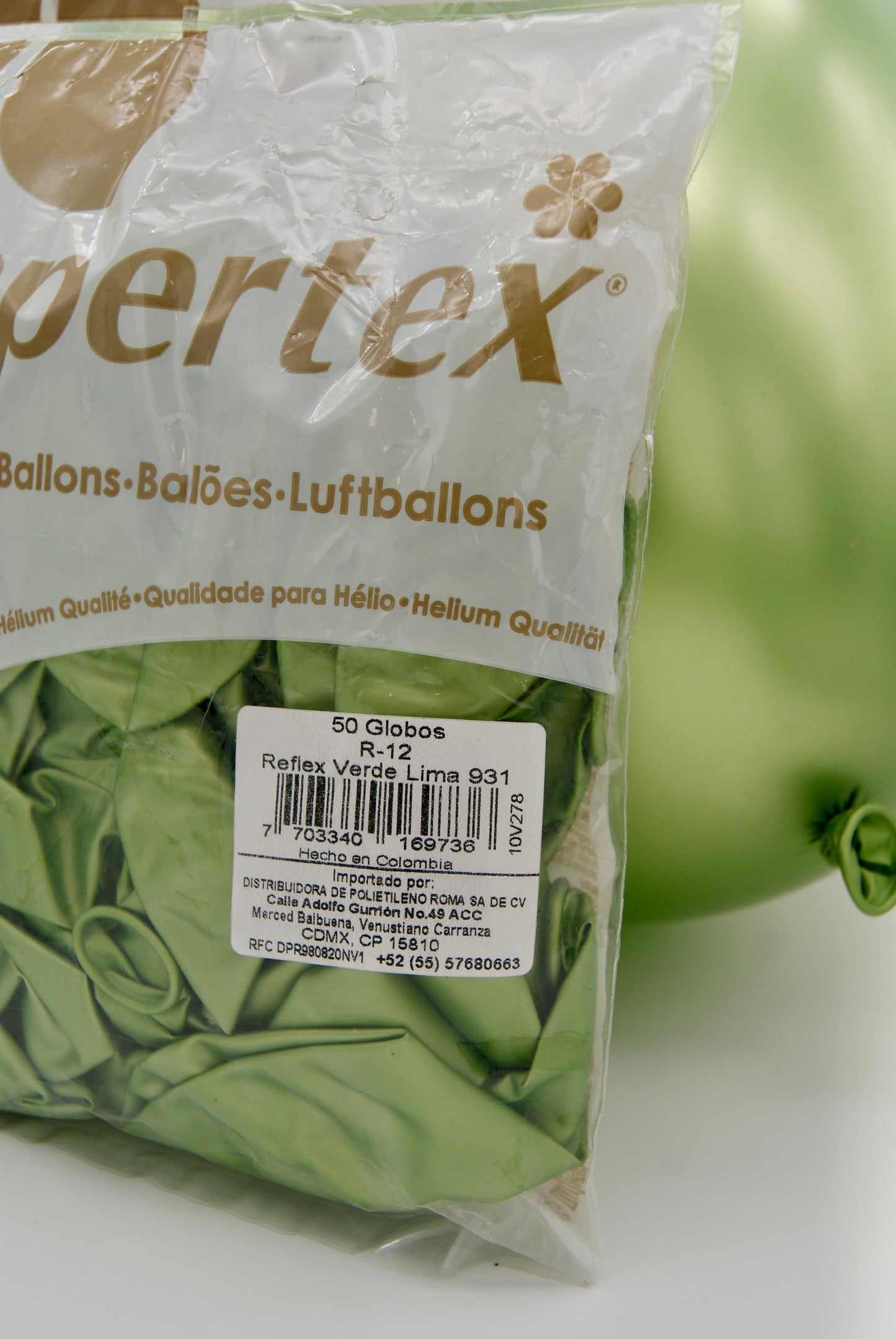 Reflex Verde Lima 12" (Bolsa 50pzs) Sempertex