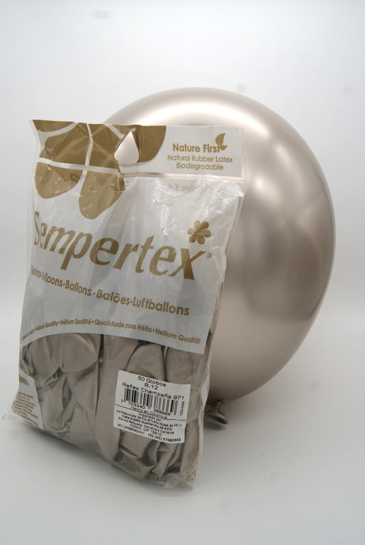 Reflex Champaña 12" (Bolsa 50pzs) Sempertex