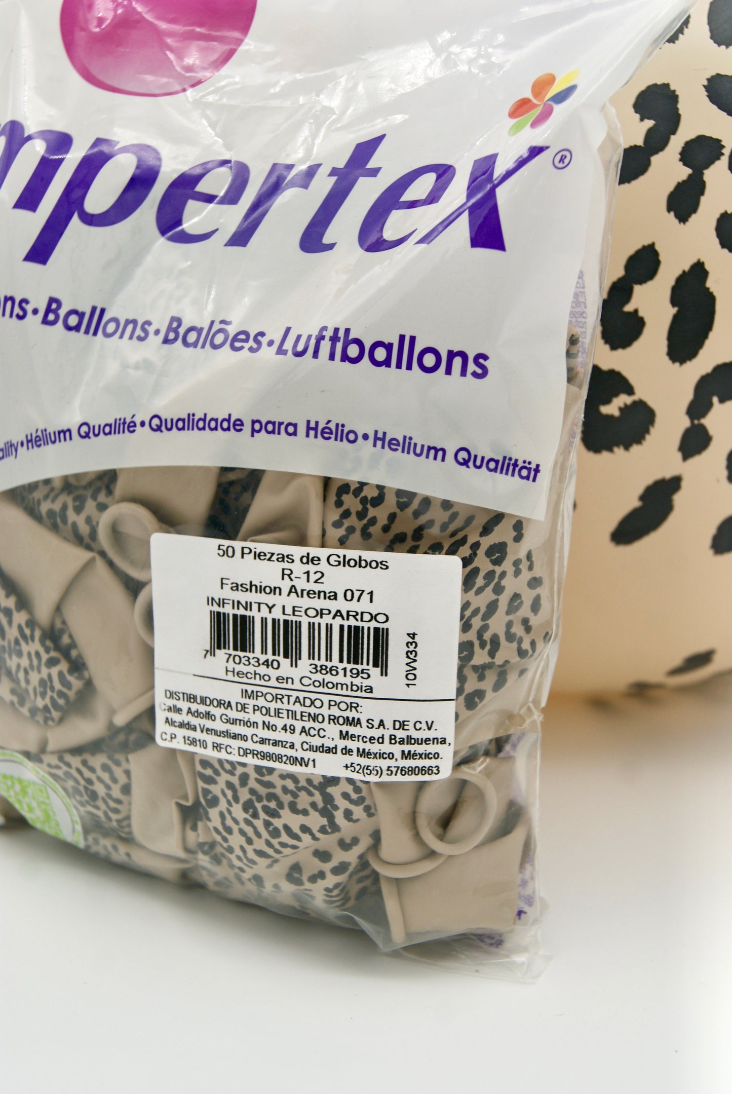 Infinity Leopardo Fashion Arena 12" (Bolsa 50pzs) Sempertex