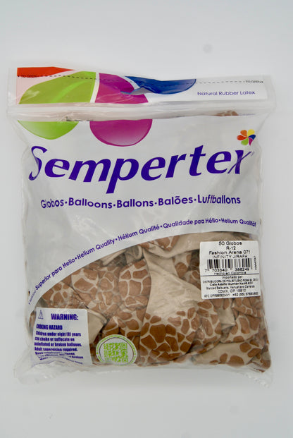 Infinity Jirafa Fashion Arena 12" (Bolsa 50pzs) Sempertex