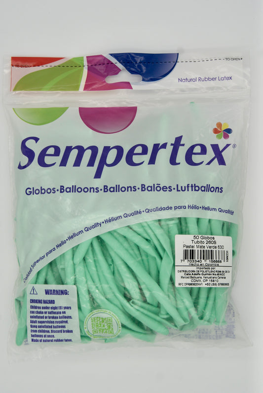 Pastel Mate Verde T260 (Bolsa 50pzs) Sempertex