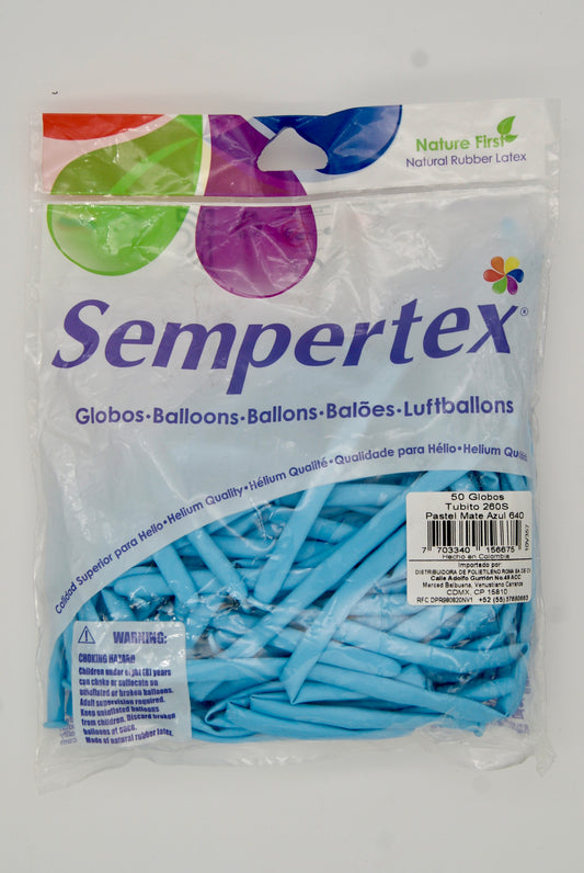 Pastel Mate Azul T260 (Bolsa 50pzs) Sempertex