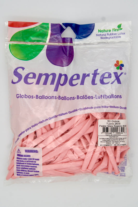 Pastel Mate Rosado T260 (Bolsa 50pzs) Sempertex