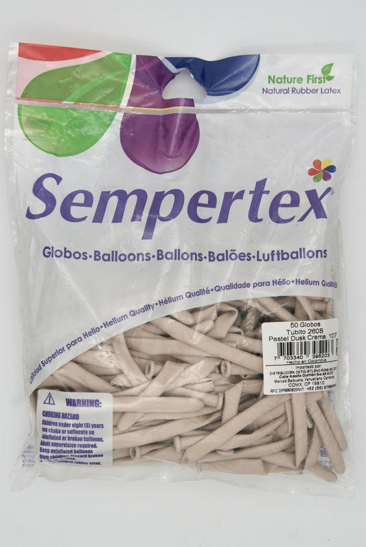Pastel Dusk Crema T260 (Bolsa 50pzs) Sempertex