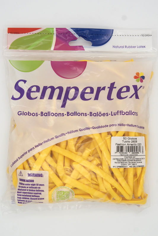 Fashion Amarillo T260 (Bolsa 50pzs) Sempertex