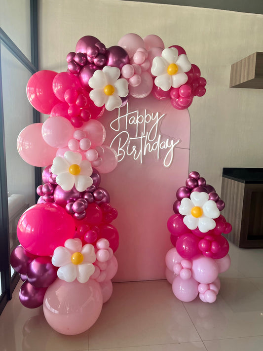 Mampara con Neon Pink & Margaritas