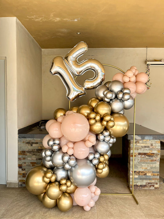 Mampara con Guirnalda de Globos 15