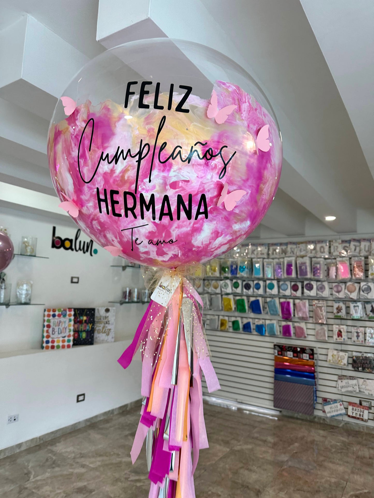 Globo Burbuja + Mariposas