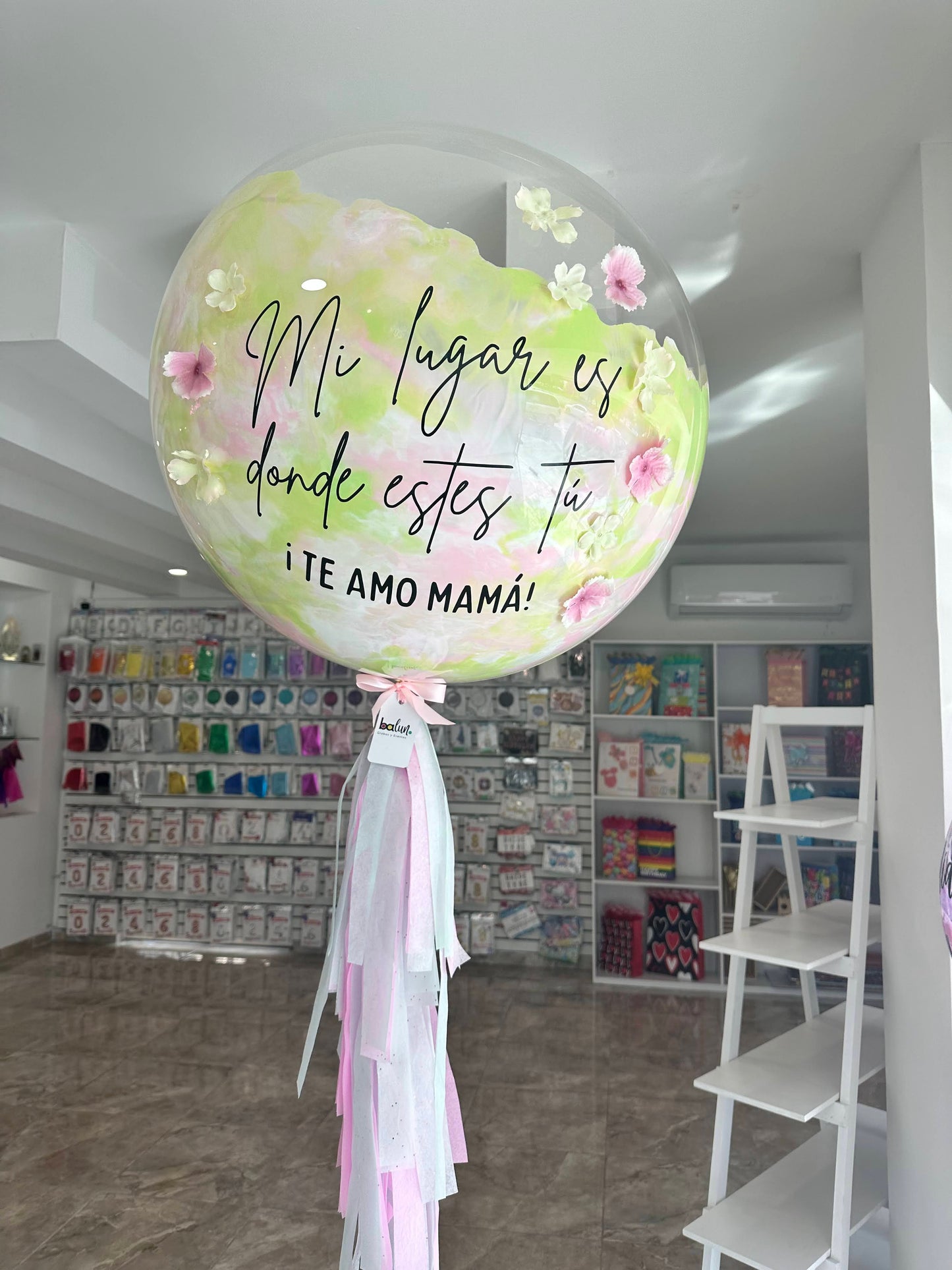 Globo Burbuja con Florecitas