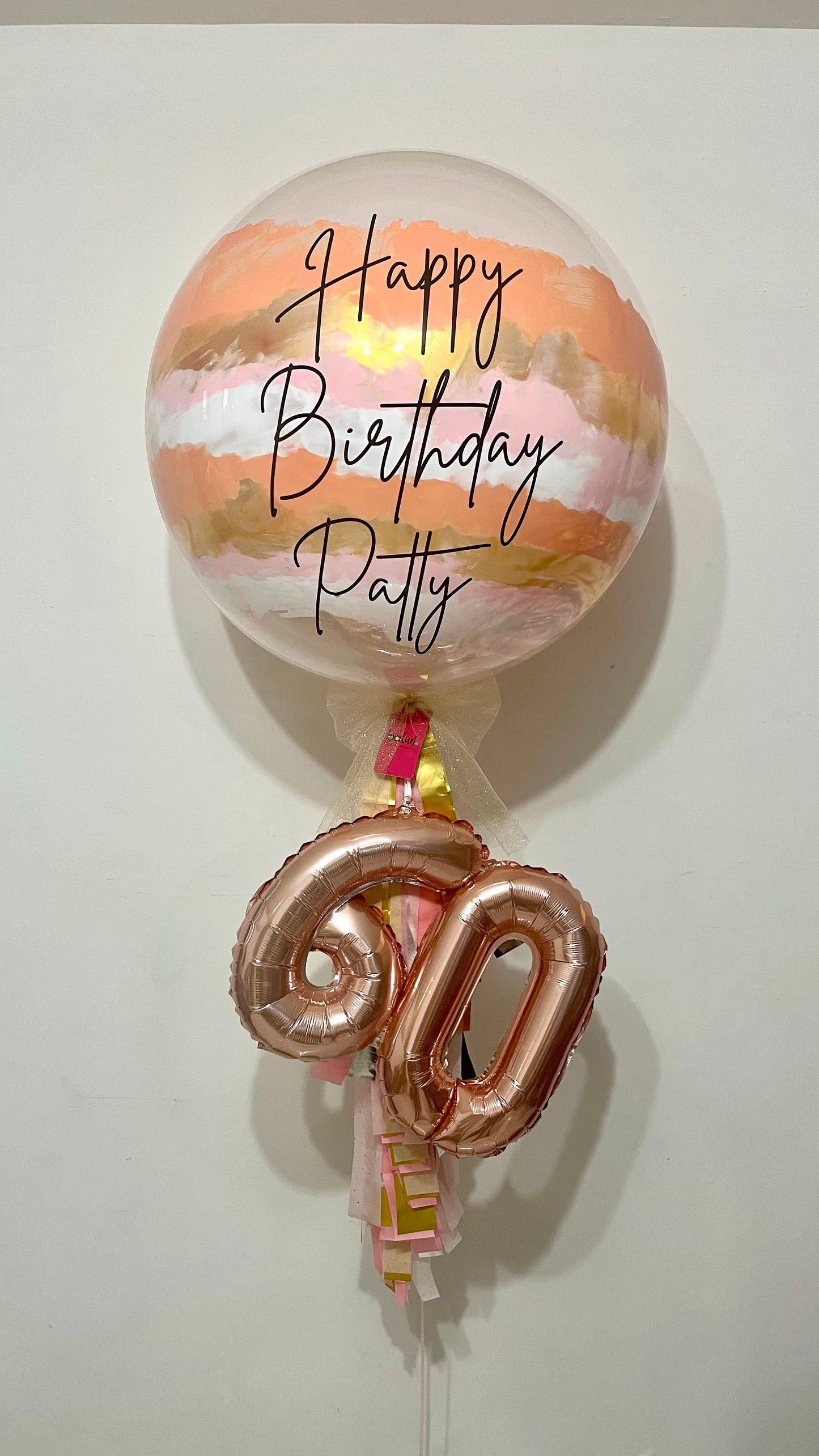 Globo Burbuja + Número Chico