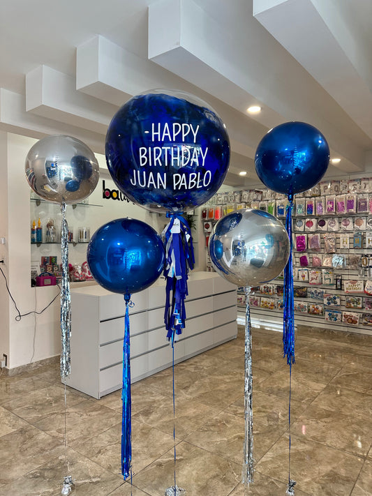 Globo Burbuja + 4 Orbz Chicos