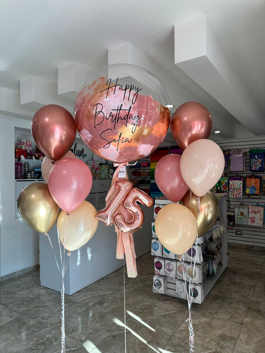 Decoraciones de cumpleaños número 15 color oro rosa – Cartel feliz, globos del número 15, suministros de decoración de años Decoraciones de cumpleaños número 15 color oro rosa – Cartel feliz, globos del número 15, suministros de decoración de años