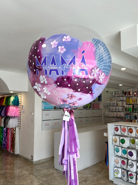 Globo Burbuja + Florecitas