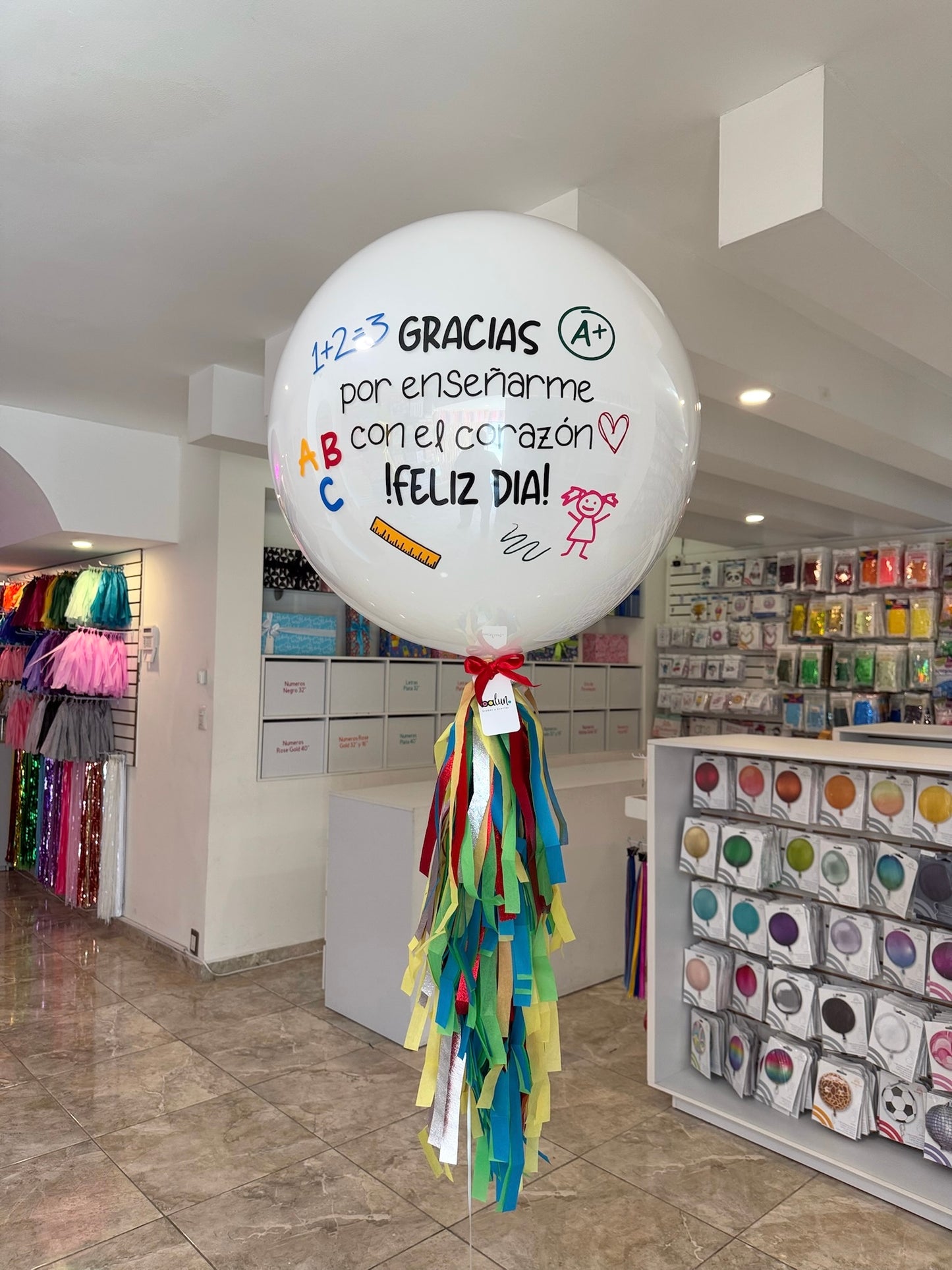 Globo Burbuja con Látex Teacher's Day
