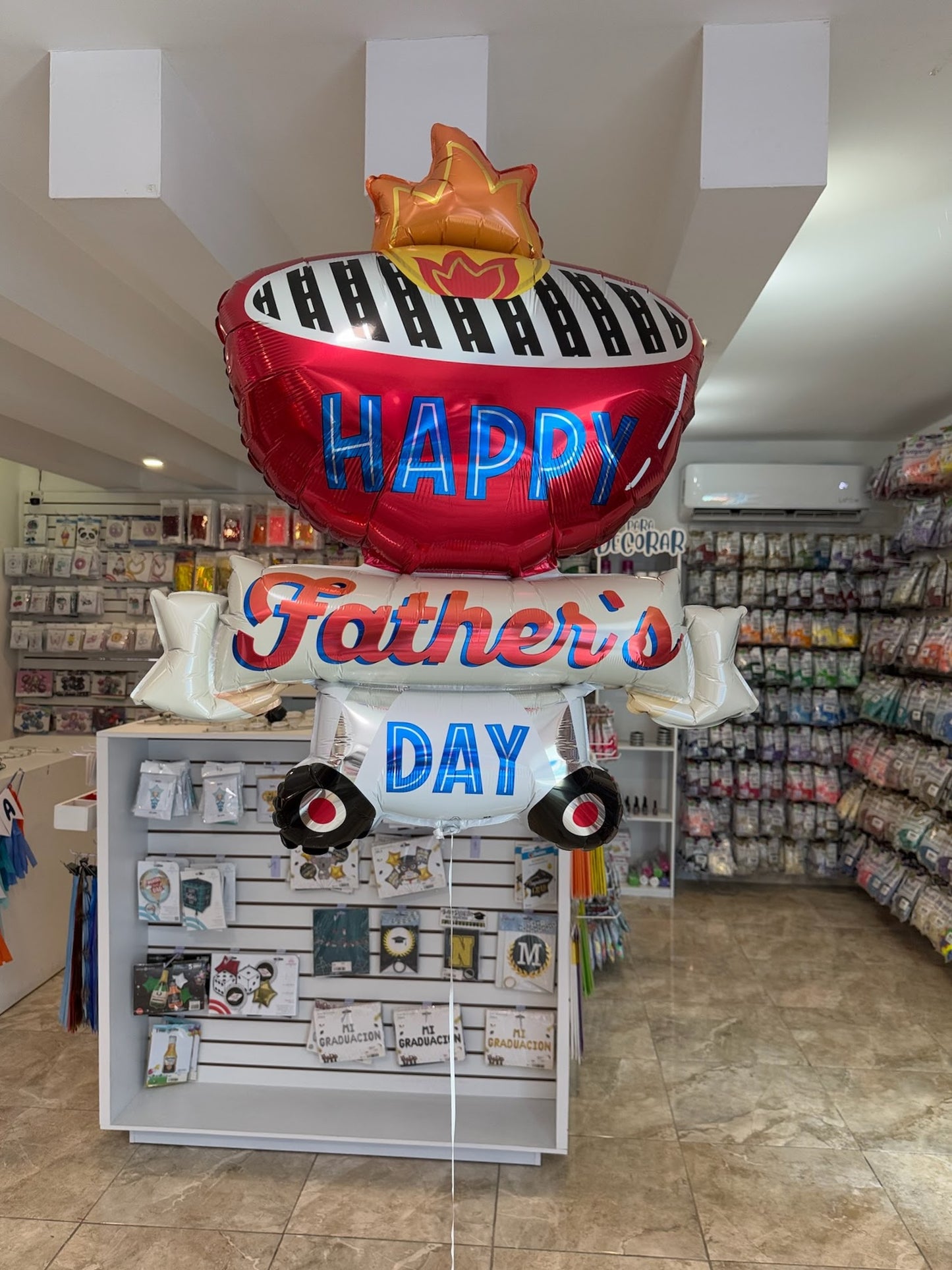 Asador Father's Day con helio