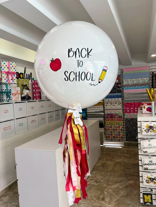 Globo Burbuja con Látex Back to School