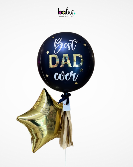 Orbz Chico Best Dad Ever + 1 Estrella Metálica