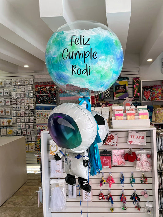 Globo Burbuja + 1 Orbz +1 Astronauta