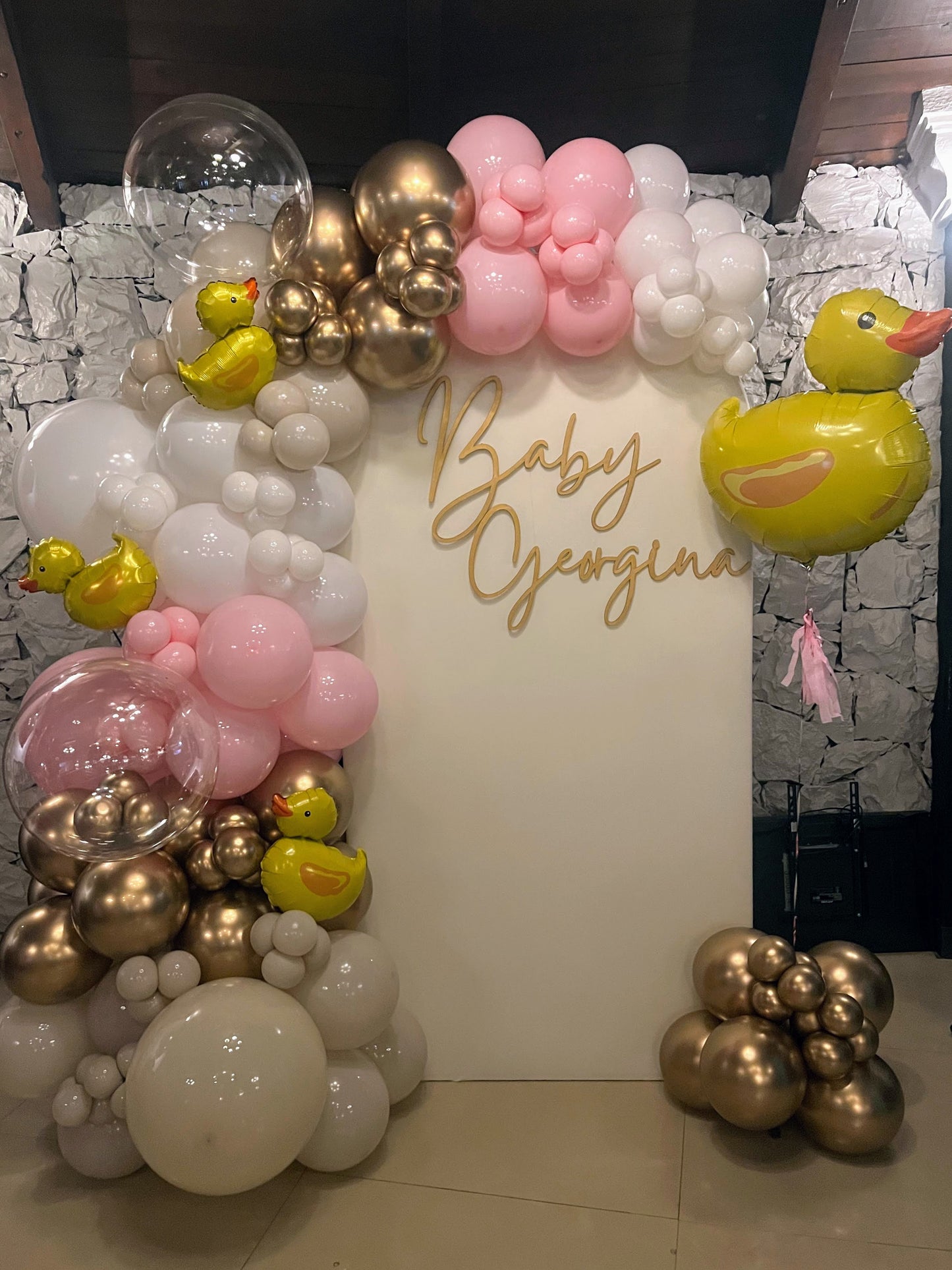 Mampara Baby Shower Patitos