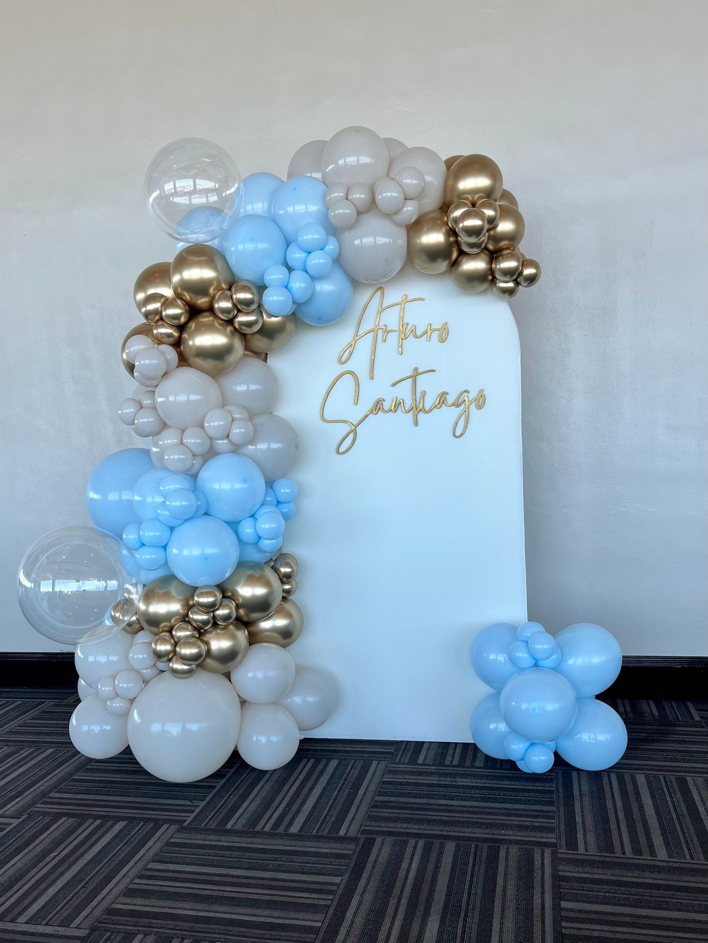 Mampara Baby Shower con 2 Nombres Personalizados