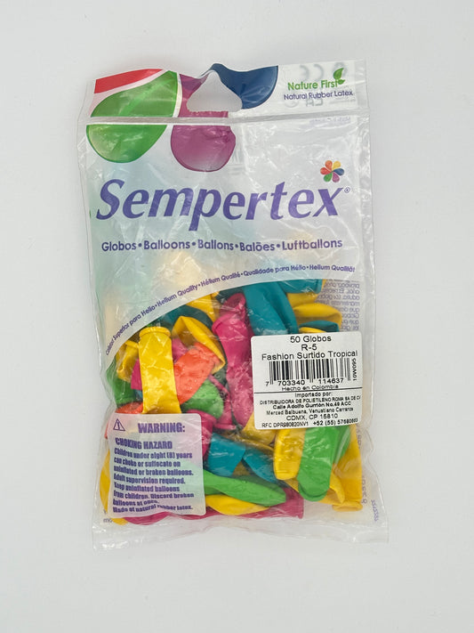 Fashion Surtido Tropical 5" (Bolsa 50pzs) Sempertex